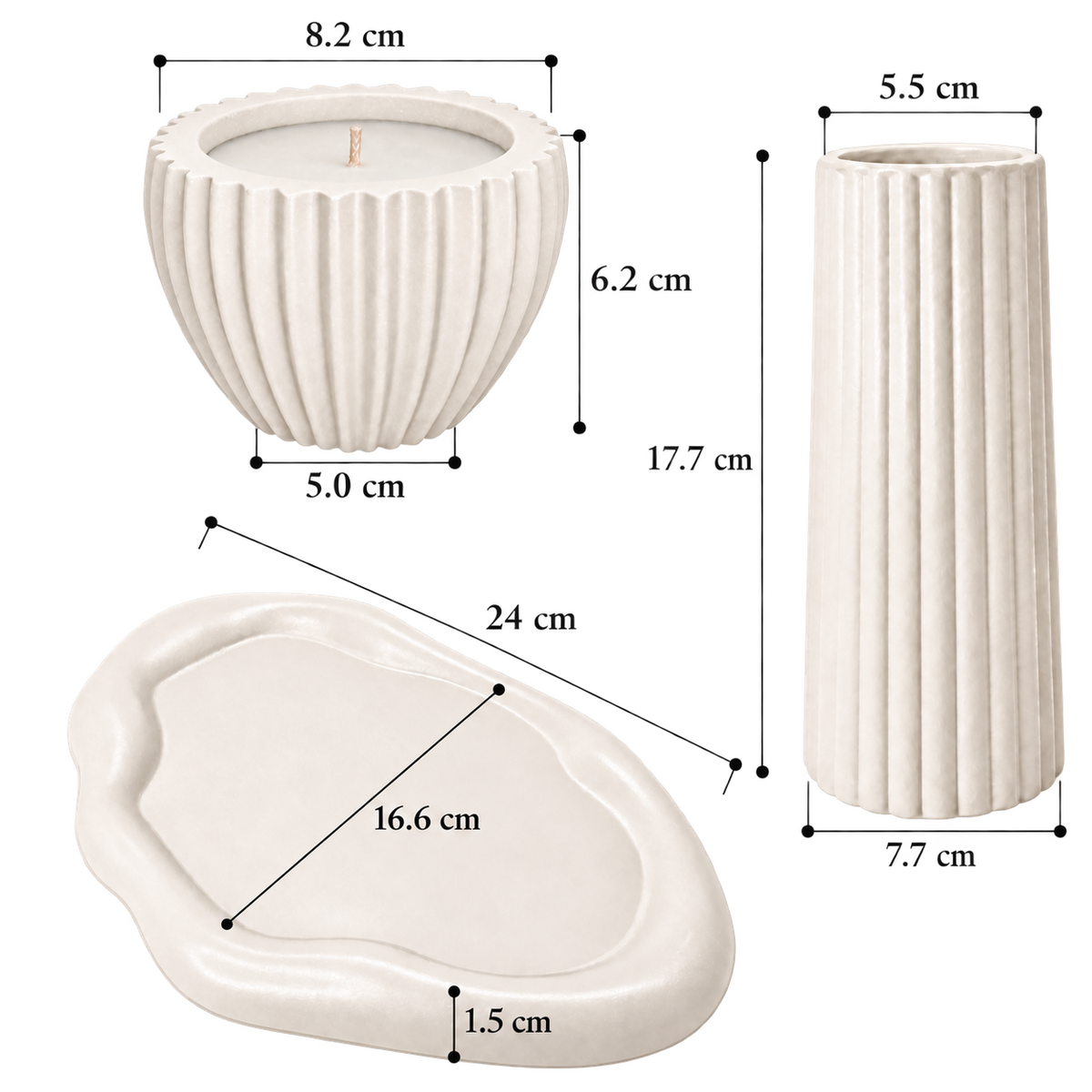 Maison Trio - Almond White - 04