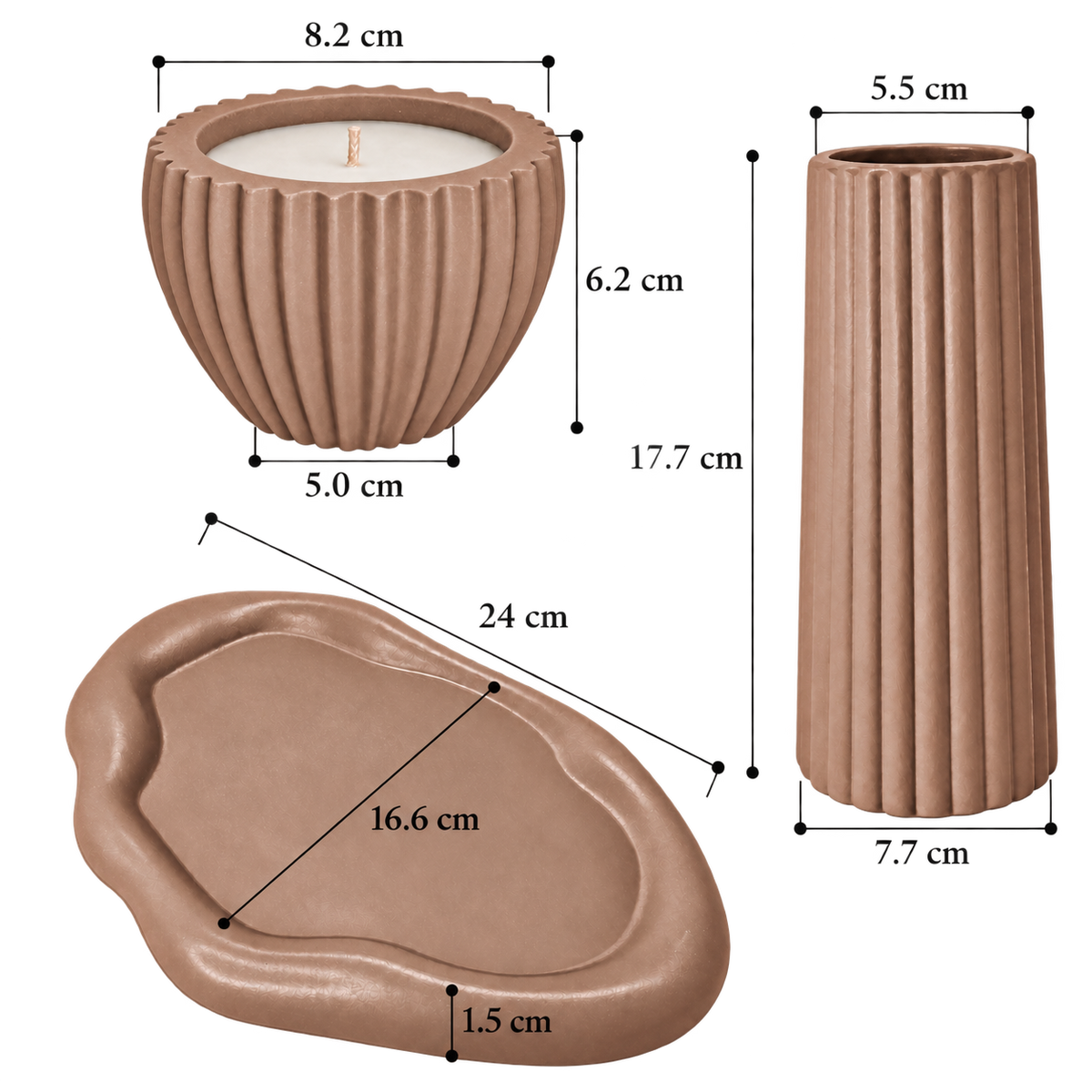 Maison Trio - Cocoa Brown - 04